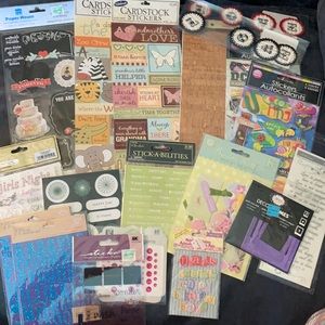 Lot of scrapbook stickers. New and never used.